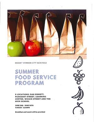 Free Sumertime Food Program 